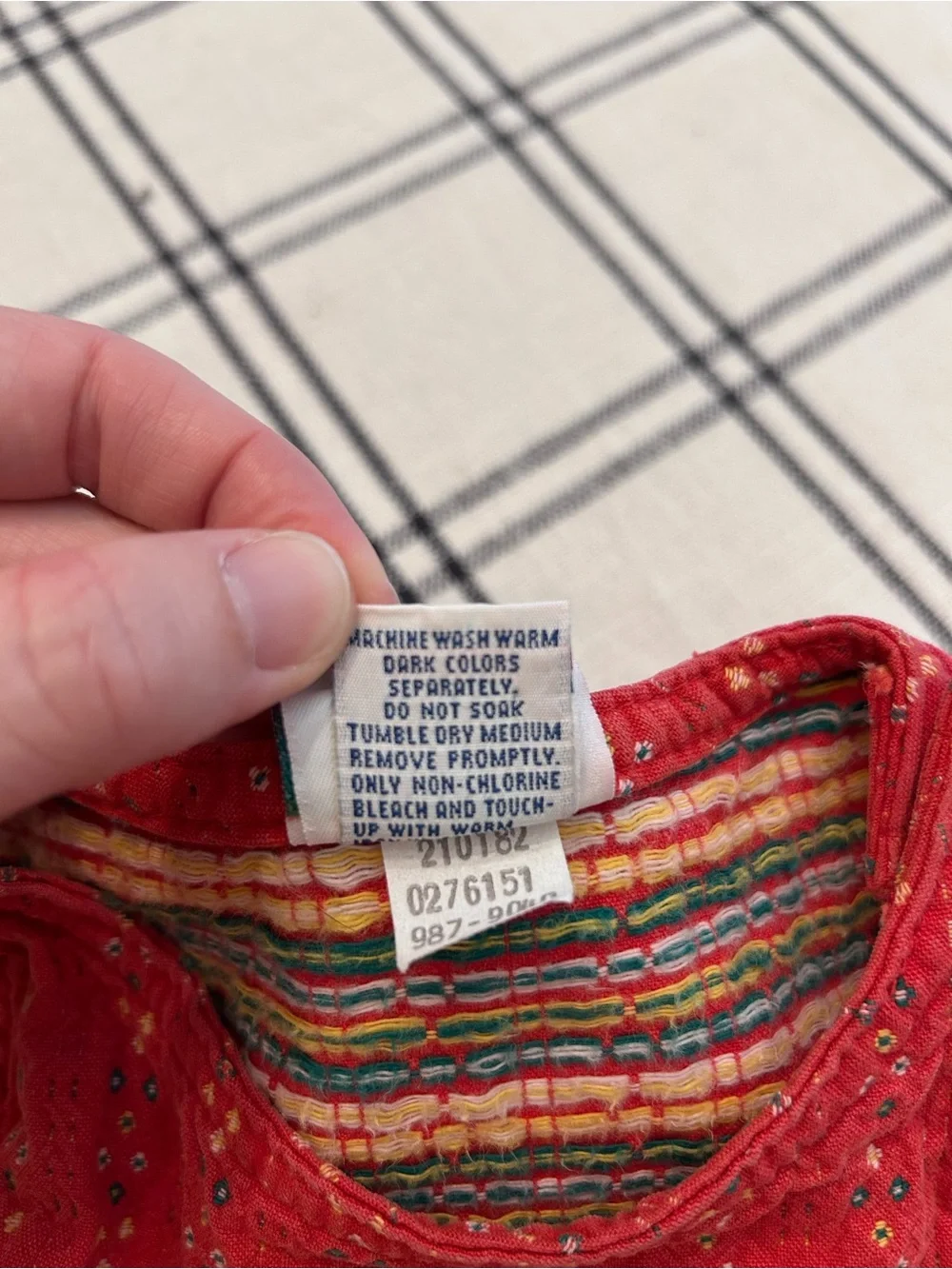 Oshkosh Vintage Made in USA Toddler Girls Jumper Dress Red 3T